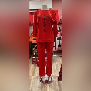 Red Women's Pantsuit